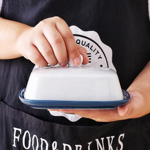 Bol à beurre en <span class=keywords><strong>plastique</strong></span> personnalisé, vaisselle <span class=keywords><strong>de</strong></span> cuisine en céramique, <span class=keywords><strong>avec</strong></span> <span class=keywords><strong>couvercle</strong></span> - Product Image 3