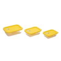 Boîte à lunch en verre avec couvercle en silicone