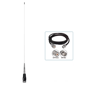 เสาอากาศรถยนต์ VHF 136-174MHz 3.4dBi แบบมือถือ  วัสดุสแตนเลส 631 พร้อมขั้วต่อ PL259 - Product Image 1