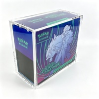 Boîte de présentation en acrylique pour Elite Trainer Box (ETB) avec couvercle magnétique, protection transparente en PMMA pour boîte de boosters Pokémon TCG