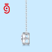 Collier pendentif en moissanite, bijoux en argent 925, 1,0 ct, couleur D, VVS1, collier pendentif en moissanite pour femmes, collier de mariage