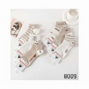 Calcetines cortos deportivos de 5 dedos para mujer, 100% algodón, absorbente de sudor, logotipo personalizable, impresión Digital, técnicas de sublimación - Product Image 1