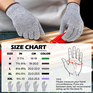 키친 안전 <span class=keywords><strong>FOB</strong></span> DDP 물류 작업 장갑에 대한 PRI 낮은 MOQ 통기성 절단 저항 - Product Image 6