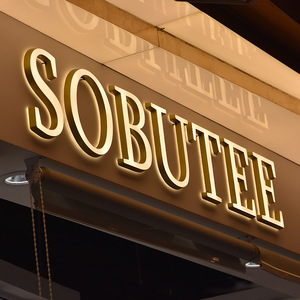 Custom Letter <strong>Light</strong> LED Illuminated <strong>3D</strong> Metal Signs for Business Modern Backlit Logo <strong>Wall</strong> Design for Shops Offices Coffee Hotel - Product Image 2