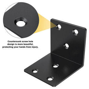 Soporte Metálico Resistente Personalizado TZR OEM, Soporte de Esquina en Forma de L de Acero con Recubrimiento de Polvo Negro para Estantes Flotantes - Product Image 2