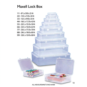 Good Quality Professional <b>Clear</b> PP Plastic Recyclable NDURO AD4803 3-6L <b>Lid</b> Modern Design Storage <b>Boxes</b> for Cosmetic Makeup Face - Product Image 2