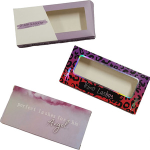 2025 New Arrival Recyclable <strong>Window</strong> Box Paperboard UV Coating Customizable Gift &amp; Craft Eyelash Vendor Woman Eyelash Packaging - Product Image 4