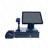 Terminal tactile multifonctionnel avec imprimante de reçus, lecteur de cartes, caisse enregistreuse, combo POS