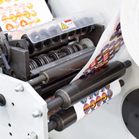 RTRY650 machine d'impression flexo automatique robuste pour étiquettes adhésives de gobelets en papier 5 couleurs avec contrôleur de tension automatique