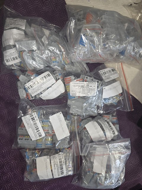 PLC Job Lot 135+pieces BRAND NEW -style Electrical Connectors Locks Warranty Product