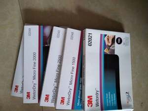 3M401Q Papel de lija húmedo o seco 1000-2500 Papel de lija de grano abrasivo 401Q 3M Papel de lija seco de arena húmeda - Product Image 4