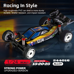 Auto da Corsa <span class=keywords><strong>RC</strong></span> 244016 050 con Telecomando, Trasmissione a Tre Velocità ad Alta Velocità, 25km/h, Scala 1/24, 2WD, per <span class=keywords><strong>Drift</strong></span> - Product Image 3