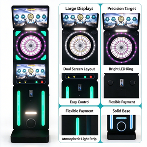 Macchina per Freccette Elettronica a Gettoni con Gioco Multigiocatore e Punteggio Elettronico per Bar Sportivi e Zone di Gioco Familiari - Product Image 4