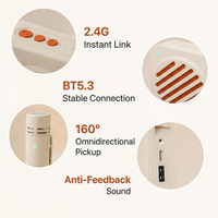 Microfono Wireless Magnetico Leggero con Amplificatore Vocale, Altoparlante e Fotocamera, Microfono Compatto per Creatori di Contenuti OEM