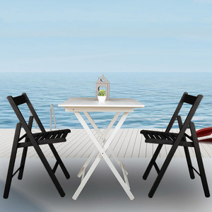 Sedie Pieghevoli in Legno di Faggio 42x40x78 Cm, Sedia Pieghevole per Interni ed Esterni Senza Braccioli, Colorata - Product Image 5