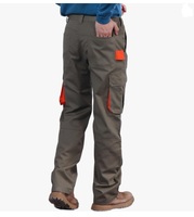 Pantalon FR pour homme, résistant aux flammes, antistatique, haute visibilité, sécurité, 100% coton, pré-lavé, bande réfléchissante argentée, vêtements de travail pour charpentier