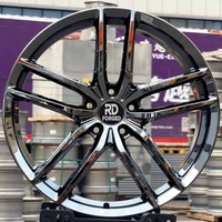 Velg Ringan Hitam Krom Berongga Tempa 18 19 20 21 22 5x120 5x114.3 Monoblock Alloy untuk BMW M3 M4 Tesla Mustang