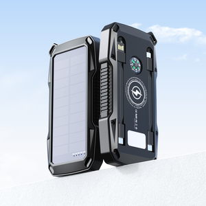 Portable Solar Charger Power <strong>Bank</strong> 10000mAh Waterproof <strong>Battery</strong> Charger Emergency Outdoor <strong>Camping</strong> Light Solar Power <strong>Bank</strong> - Product Image 1