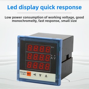 Medidor de Corriente y Voltaje Trifásico con Pantalla Digital PD96-UIF, Instrumento de Medición Combinado AV, Suministro Directo de Fábrica, Abongl - Product Image 2