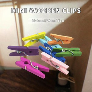 Offre Spéciale – Mini Pinces à Linge Modernes Écologiques Multifonctions en Bois Naturel – Pinces Couleur Bois pour Séchage de Vêtements dans le Salon - Product Image 2