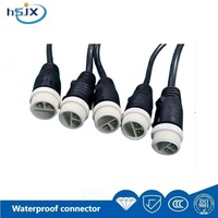 Conector de Cable LED Impermeable Multipolar de Cobre y Nylon 10A Personalizado HE SHENG JIA XING M20 para Luces LED de Exterior