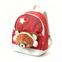 Sac à dos en toile brodé motif renard, ours, chaton, mignon, pour adolescentes, idéal pour l'école et les voyages quotidiens