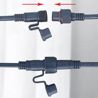 Câble Connecteur Étanche IP68 Mâle/Femelle 2-8 Broches 0.3-2.5 mm² à Raccordement Rapide 380V pour Alimentation Industrielle et Aviation Anti-Poussière