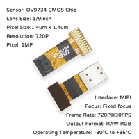 Module de capteur CMOS à prix d'usine, 1/9 pouce, OV9734 HD 720p, module de caméra à pixels de 1,4 µm, interface MIPI DVP, endoscope de haute qualité