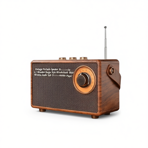 Altavoz Portátil Vintage con Bluetooth 5.1, Diseño de Madera, Estilo Radio Retro, Reproductor de Audio Inalámbrico - Product Image 2
