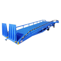 Rampe de chargement de conteneurs hydraulique 8t 10t, fournisseur chinois, pont de chargement de conteneurs mobile portable, plateforme élévatrice pour chariot élévateur