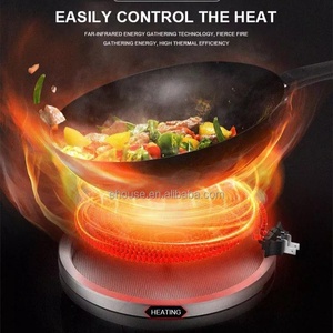 Vente flash Plaque de cuisson à induction électrique haute puissance <span class=keywords><strong>Silver</strong></span> <span class=keywords><strong>Crest</strong></span> 2200W Portable Contrôle tactile Plaque infrarouge pour fondue pour usage domestique - Product Image 5