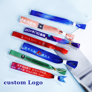 Dây buộc kiểm soát truy cập tùy chỉnh các sự kiện vé dệt <span class=keywords><strong>RFID</strong></span> Vòng đeo tay vải NFC dây đeo cổ tay với PVC <span class=keywords><strong>tag</strong></span> dây buộc - Product Image 5