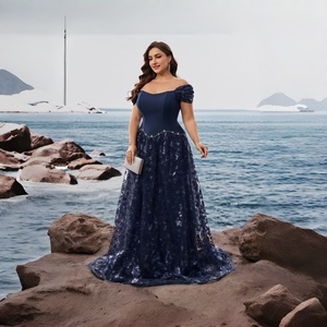 <span class=keywords><strong>Robe</strong></span> de soirée deux pièces de luxe en velours bleu, en polyester et dentelle perlée, avec <span class=keywords><strong>ceinture</strong></span> et foulard, <span class=keywords><strong>pour</strong></span> femmes arabes, invitée de mariage, antistatique - Product Image 4