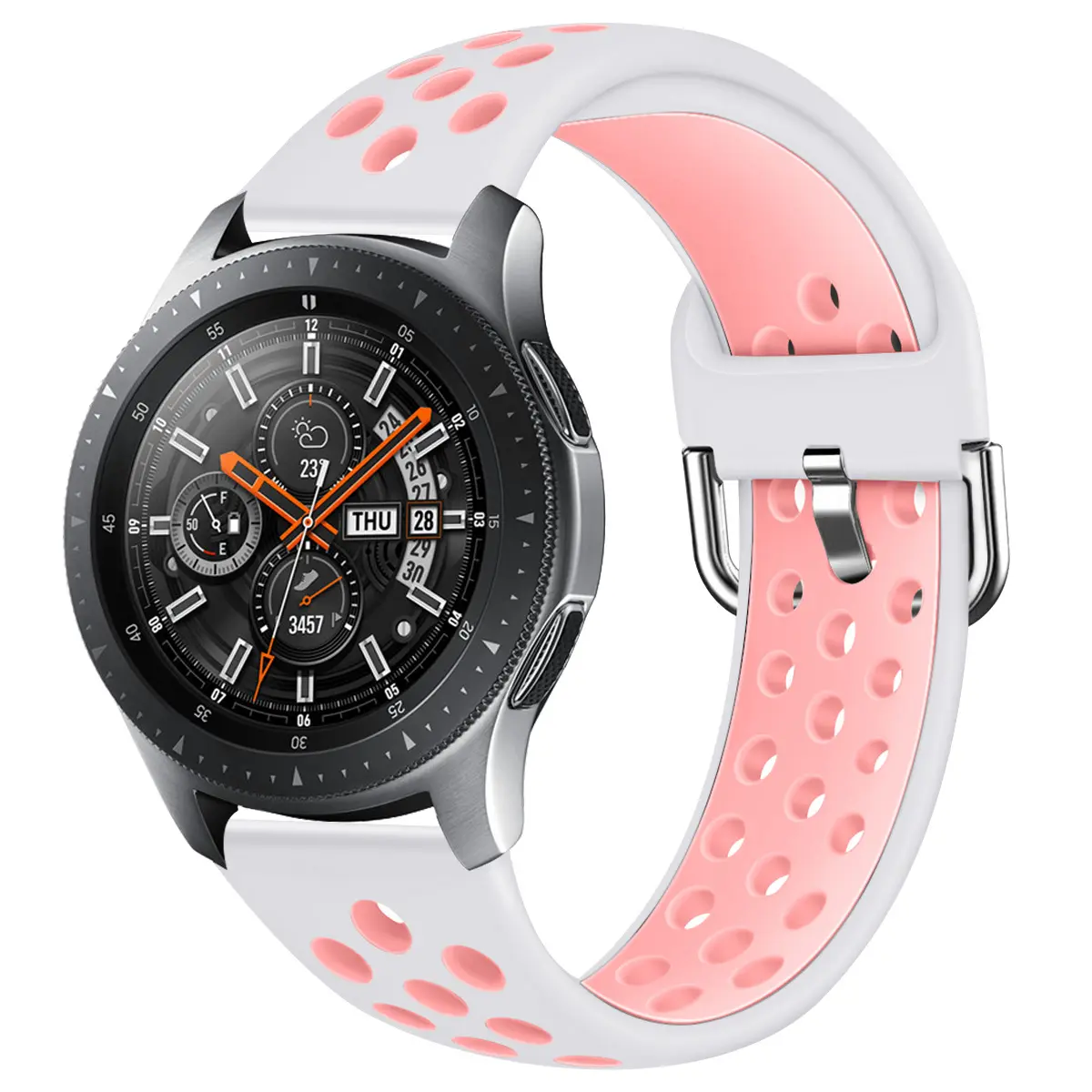 22mm 20mm Silicone strap for Samsung watch 3/4 Gear S3/Active 2 /Huawei watch 3/GT2 Sport Bracelet Belt for Amazfit GTR/Stratos