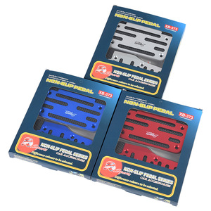 Juego de cubierta de Pedal de coche de transmisión Manual de aluminio antideslizante Universal Pedali rojo/azul/plata accesorios de coche - Product Image 2