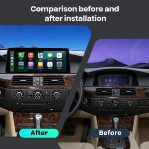 Autoradio Rhythm 12,6 pouces à installation rapide, CarPlay sans fil, Android Auto, Linux, Bluetooth pour BMW Série 5 E60 2006-2010, système CCC - Product Image 4