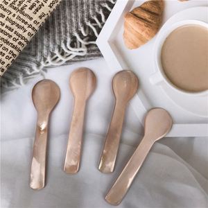 Cuillère à glace en coquillage écologique et légère LVYA, ustensile de table créatif pour caviar, manche court, pour la maison et l'hôtel (vente en gros) - Product Image 3