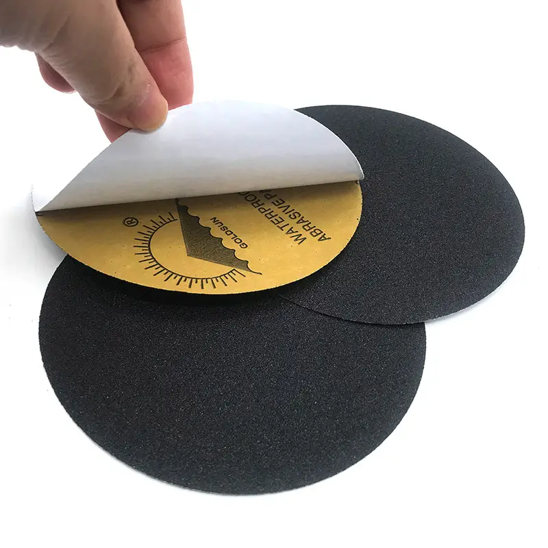 127mm PSA Sanding Disc BP62 French Kraft Paper Silicon Carbide Waterproof Abrasive Paper