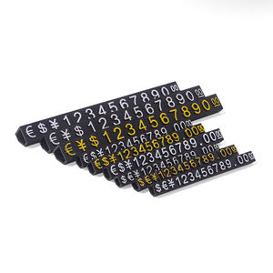 Support de <span class=keywords><strong>cube</strong></span> d'affichage de prix réglable Kit de bloc d'étiquettes de prix en dollars Étagère de supermarché de bijouterie de magasin de détail <span class=keywords><strong>Lettre</strong></span> facile à lire - Product Image 3