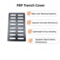 Couvercle de tranchée en PRV résistant aux UV et aux intempéries, largeur 200mm-500mm, pour drainage routier et systèmes de parcs, vente directe
