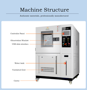 Chambre d'essai de résistance à l'<span class=keywords><strong>ozone</strong></span>, chambre de laboratoire à haute concentration, gaz d'<span class=keywords><strong>ozone</strong></span>, accélère le vieillissement de l'<span class=keywords><strong>ozone</strong></span>, machine d'essai de vieillissement du caoutchouc - Product Image 2