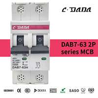 Disjoncteur miniature CDADA DAB7-63 2P à prix avantageux pour 250V, capacité de coupure de 4,5KA