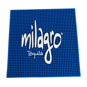 Tapete de Barra de Silicona Flexible Azul con Logotipo Personalizado, Enrollable, Antideslizante, con Textura de Puntos, para Bares de Cócteles - Product Image 6