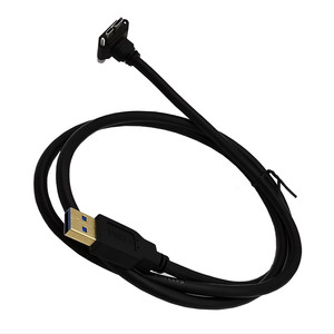 Usb3.0 Data <b>Cable</b> Micro <b>B</b> Male To A Male 5P Right Angle Connector For Camera Hard Drive Player - Product Image 1