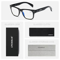 Montures de lunettes carrées tendance, lunettes de jeu sur ordinateur, lunettes anti-lumière bleue, monture optique pour hommes et femmes