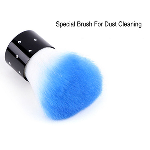 Brosse de nettoyage pour poussière de vernis à ongles en forme de champignon, en plastique, acrylique et nylon, outil de suppression de la poudre, logo personnalisé pour la manucure - Product Image 2