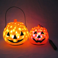 Citrouille lumineuse en LED, 7 couleurs, pour Halloween, lanternes, bac à bonbons, décoration de Table, flambant neuf