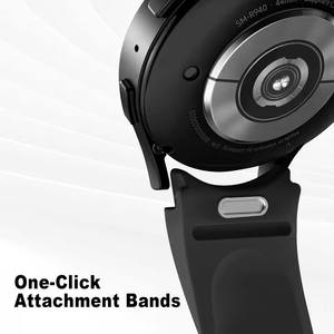 Aibangjia One Click No Gap Bandas deportivas de silicona para <span class=keywords><strong>Samsung</strong></span> <span class=keywords><strong>Galaxy</strong></span> <span class=keywords><strong>Watch</strong></span> 7 Correa de goma suave para <span class=keywords><strong>Galaxy</strong></span> <span class=keywords><strong>Watch</strong></span> 6 <span class=keywords><strong>5</strong></span> 4 - Product Image 2