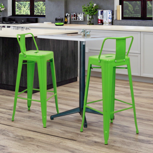 Tabouret de Bar cổ điển cổ kim loại ăn uống ghế cổ điển nhà bếp thanh ghế công nghiệp thấp trở lại tolixs quầy bar Phân - Product Image 4