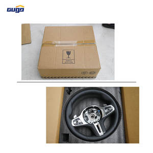 GUGO <span class=keywords><strong>Volant</strong></span> à LED en cuir à 3 branches en fibre de carbone véritable pour la série 5 2015-2016 - Product Image 5